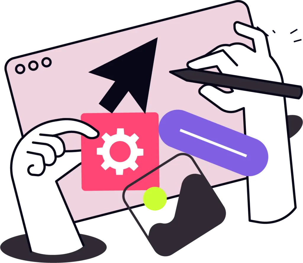 Services 6 illustration services supports de communication