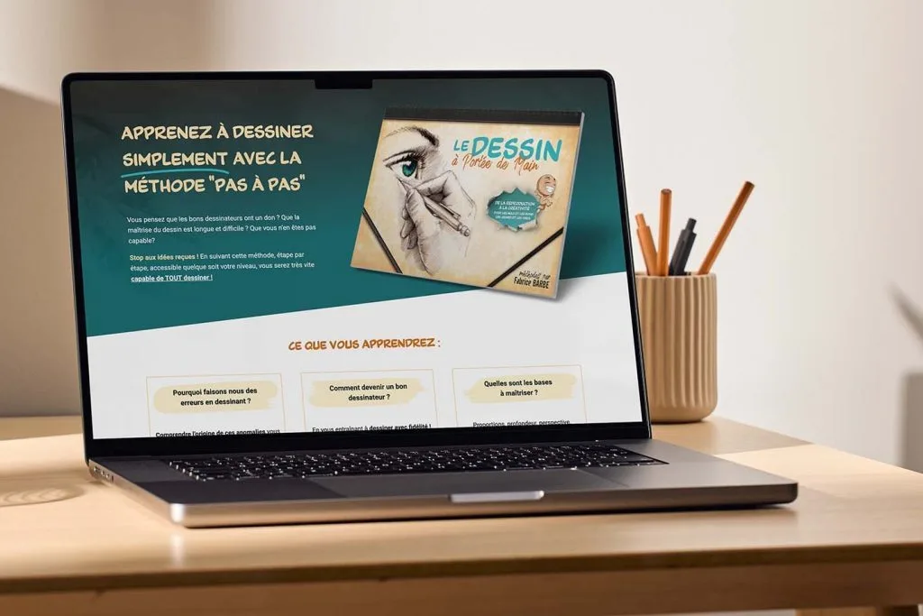 Portfolio 5 mise en situation landing page